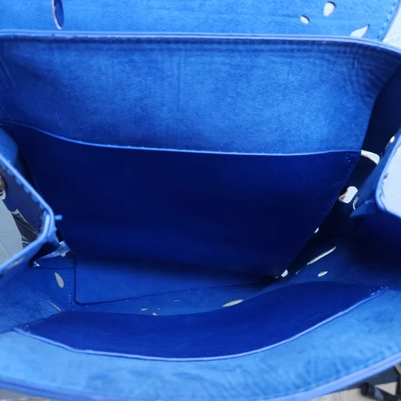 Desigual Attalea Blue Monstera Leaf Backpack - Picture 6 of 6